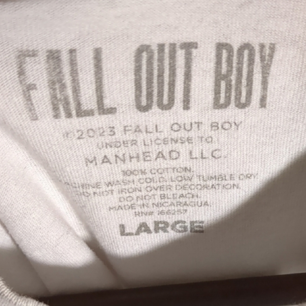 Fall Out Boy White Graphic Tee - Picture 2 of 4